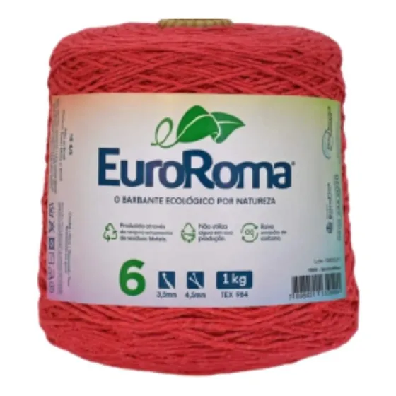 Barbante Euroroma 1 Kg Número 6 Escolha Sua Cor Promocão