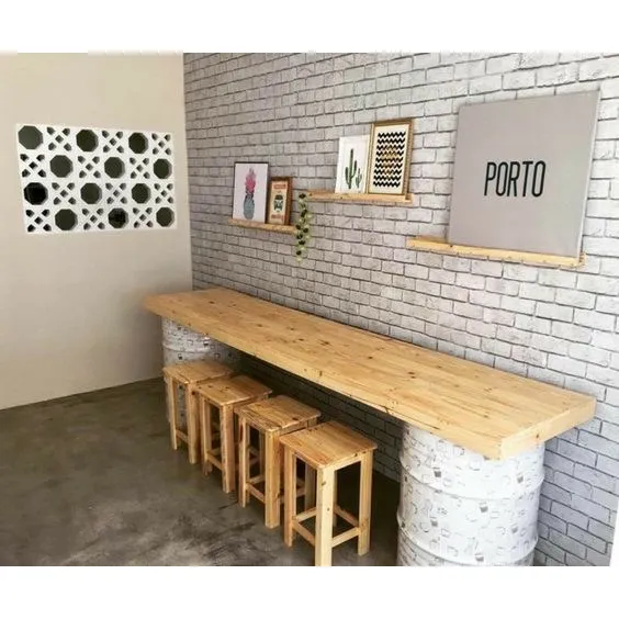 Meson De Madera Para Restaurante 