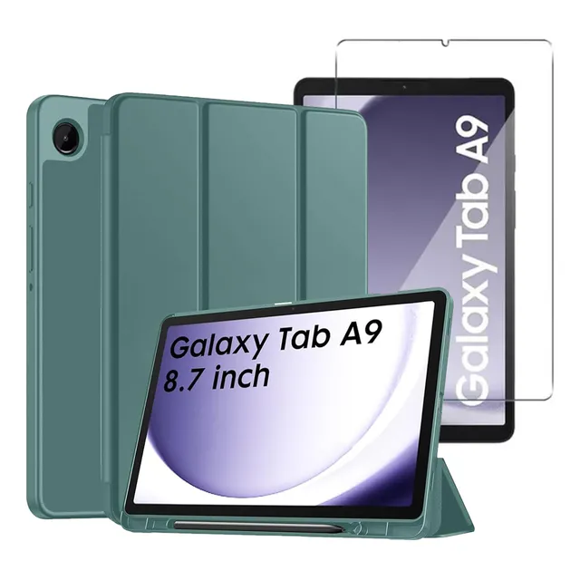 Kit Funda Porta Pencil Tablet Samsung A9 8,7 Pulgada +vidrio