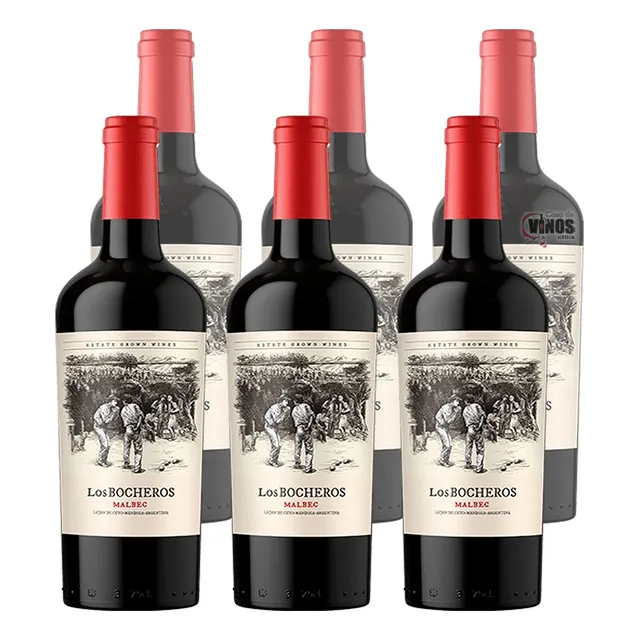 Vino Los Bocheros Malbec Bodega Lamadrid Caja X6 Unidades