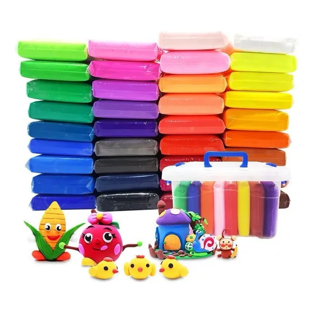 36 Arcilla Polimérica Fomi Moldeable Plastilina Para Niños