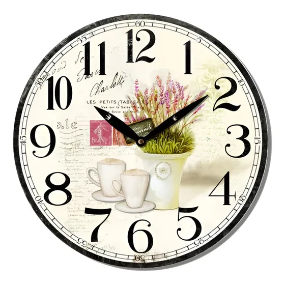 Reloj De Pared - Maceta