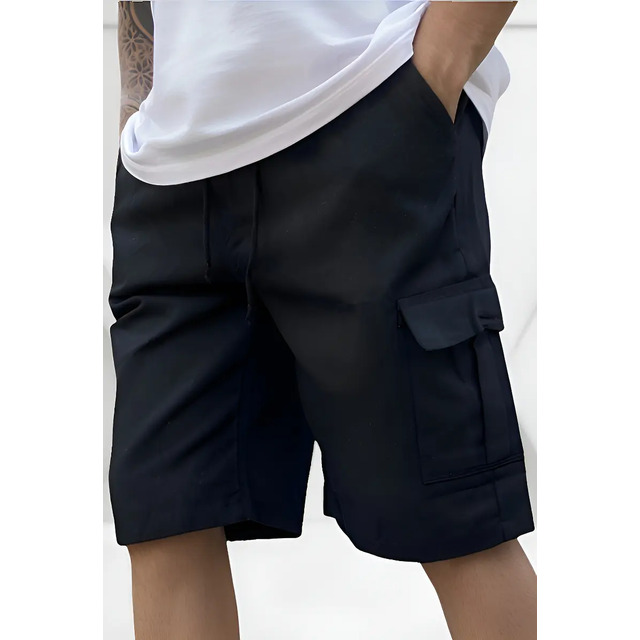 Bermuda Cargo Masculina Skate Larga C/ Elástico Short Adulto