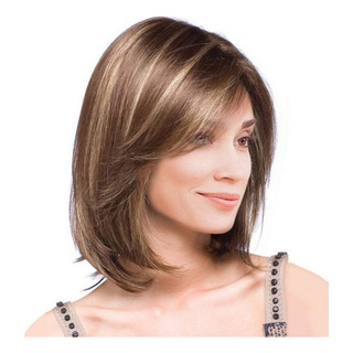 W Peluca Rubia De Cabello Natural A La Moda Para Mujer W Peluca Rubia De Cabello Natural A La Moda Para Mujer