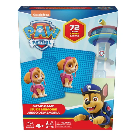 Juego De Memoria Paw Patrol 72 Pzas