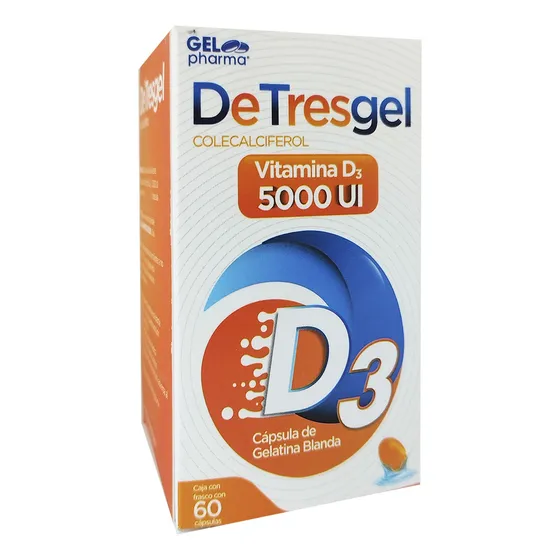 Detresgel Vitamina D3  60 Cápsulas