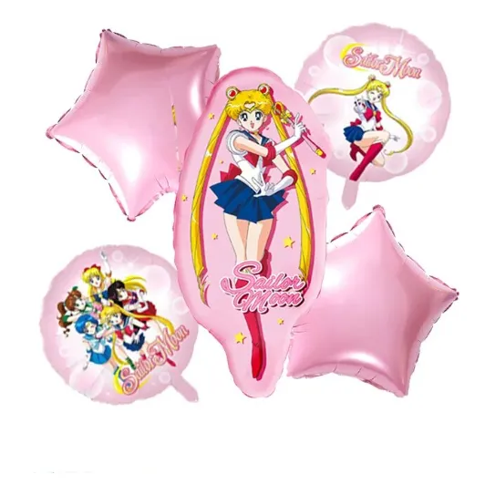 Set De Globos Aluminio 5 Piezas Diferentes Diseños
