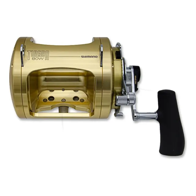 Carrete Shimano Tiagra 80 2 Velocidades Pesca Troleo Mar