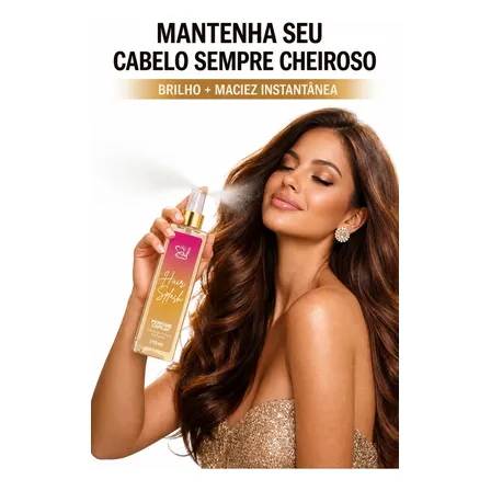 Perfume Capilar Hair Splash Fragrâncias Árabes 110ml Soul Cosméticos Finalizador Cabelos Perfumados E Brilhantes Body Splash Cabelo Cheiroso