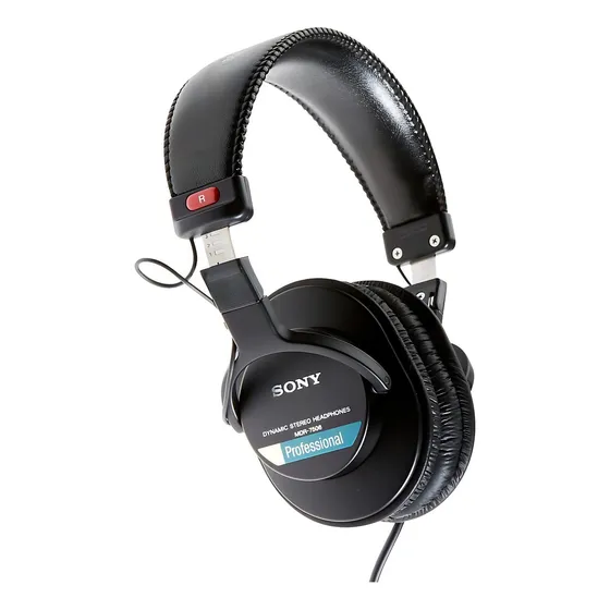 Fone de ouvido over-ear Sony Professional MDR-7506 preto