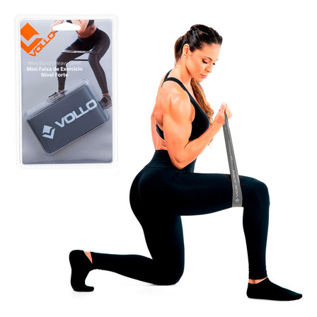 Faixa Elástica Mini Band Nível Forte 0,90mm Treino Vollo Faixa Elástica Mini Band Nível Forte 0,90mm Treino Vollo