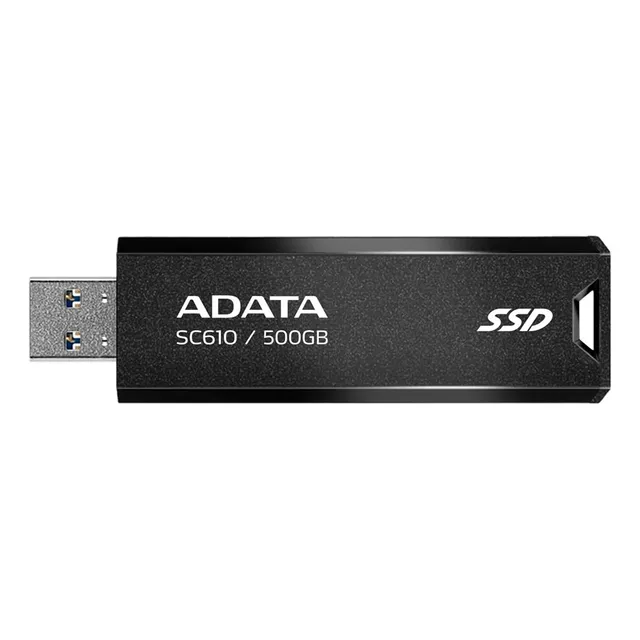 Disco Sólido Externo 500gb Adata Sc610 Interfaz Usb 3.2 Negro