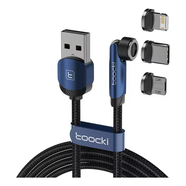 Cable Magnetico Premium 3 En 1 / Carga Rapida / 1 O 2 Metros