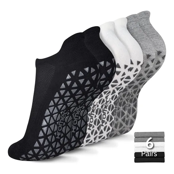 Calcetines De Yoga Antideslizantes Con Agarres Para Pilat...