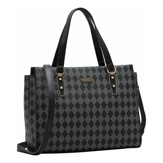 Bolsa de ombro grande textura geométrica elegante chenson 3484851