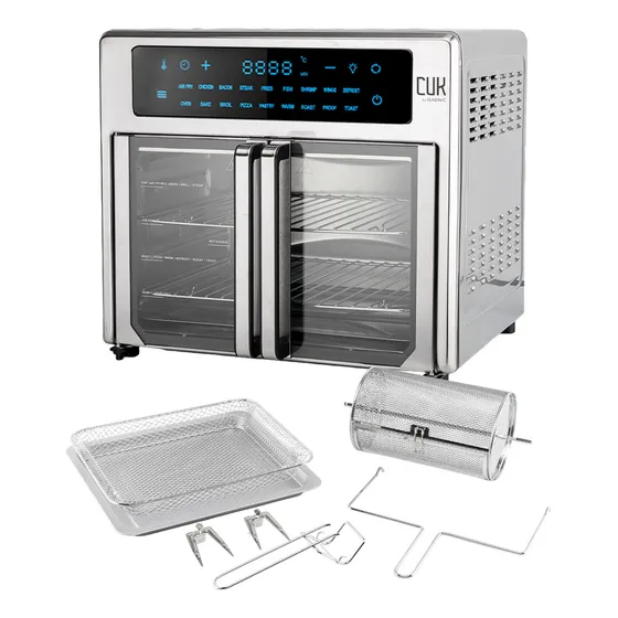 Freidora Sin Aceite Gadnic Digital Táctil 25lts Plateado