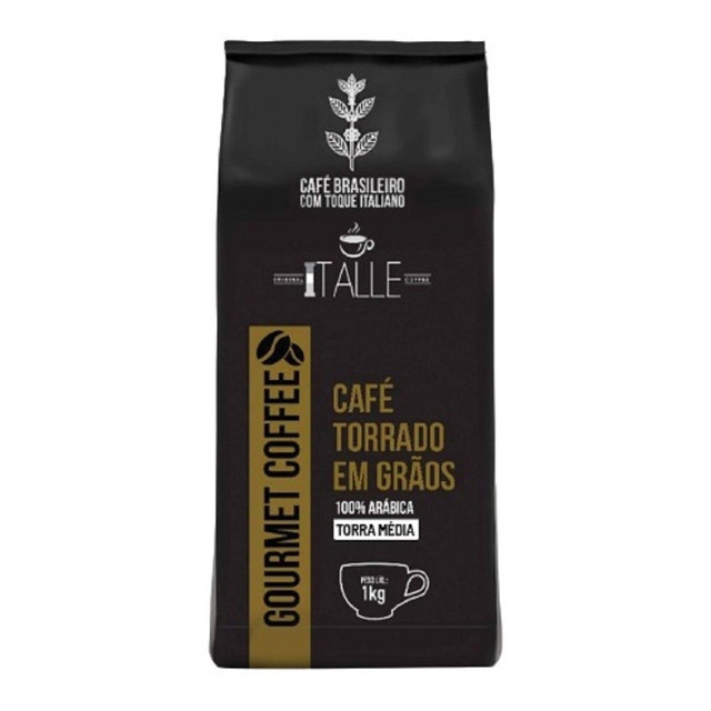 Cafe em Graos Torra Media Arábica 1kg Gourmet, ITALLE Cafe em Graos Torra Media Arábica 1kg Gourmet, ITALLE