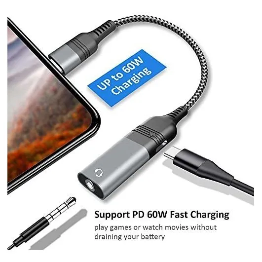 Adaptador Auxiliar Audio Tipo 0.138 in Cargador Usb 2 1
