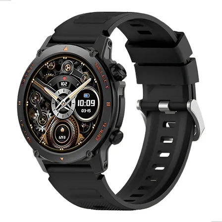 Smartwatch Awei H52 Com Tela Amoled De 1.43  Para Esporte E Saúde Branco Liso Preto