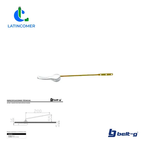 Balancin Para Poceta Metalico Std. Gri-0044