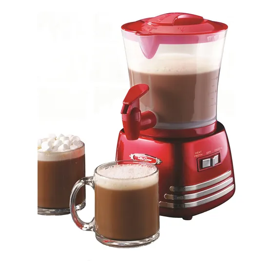 Máquina Y Dispensador De Chocolate Caliente Nostalgia Retro,