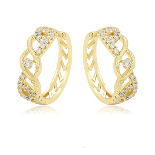 Aretes Arracada Aros Diamantados Piedra Fina Lam14 Aretes Arracada Aros Diamantados Piedra Fina Lam14