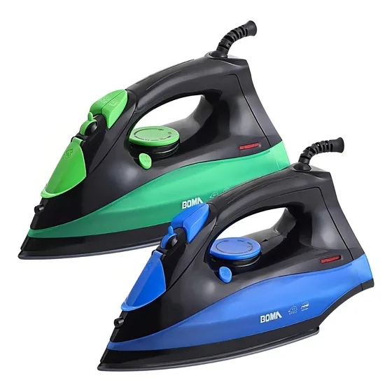 Plancha Eléctrica A Vapor Boma 1200w Cerámica Antiadherente Color Opcional