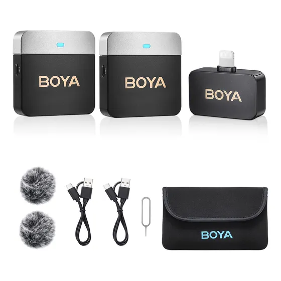 Boya By-m1v6 Micrófono Lavalier Inalámbrico Para iPhone 7-14