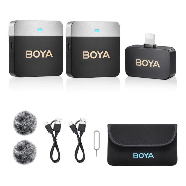 Boya By-m1v6 Micrófono Lavalier Inalámbrico Para iPhone 7-14