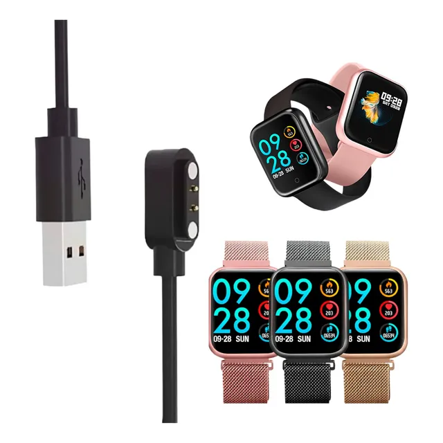 Cab Usb Para Relogio Inteligente P68 V70 V80 Carregador P70