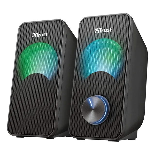 Trust Arys - Juego De 2 Altavoces Portátiles (led Rgb