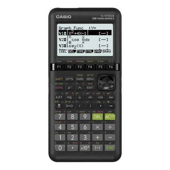 Casio Fx-9750giii Calculadora De Gráficos Negros (renovado)