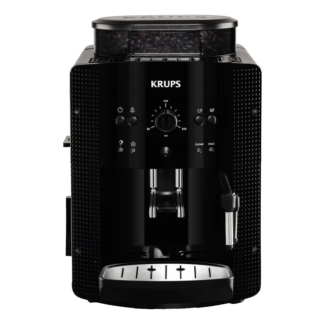 Cafetera Expreso Krups Super Automatica Espumador Molinillo Color Negro