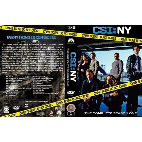 Csi Ny - As 9 Temporadas Legendadas Com Caixinhas E Encartes