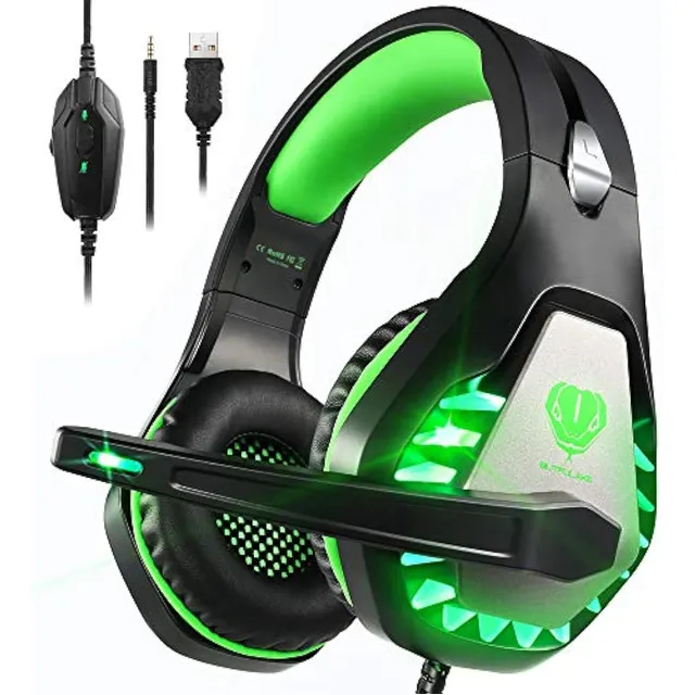 Pacrate Auriculares Para Juegos Con Micrófono Para