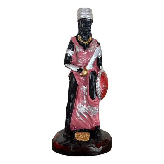 Imagem Obá Orixá Escultura Umbanda E Candomblé 10cm Resina
