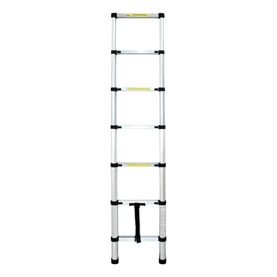 Escalera Telescópica Aluminio 2m 7 Peldaños Segura Resiste