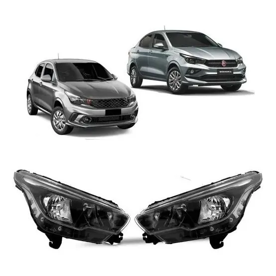 Farol Compativel Argo/cronos 2017 À 2023 Manual C/ Led
