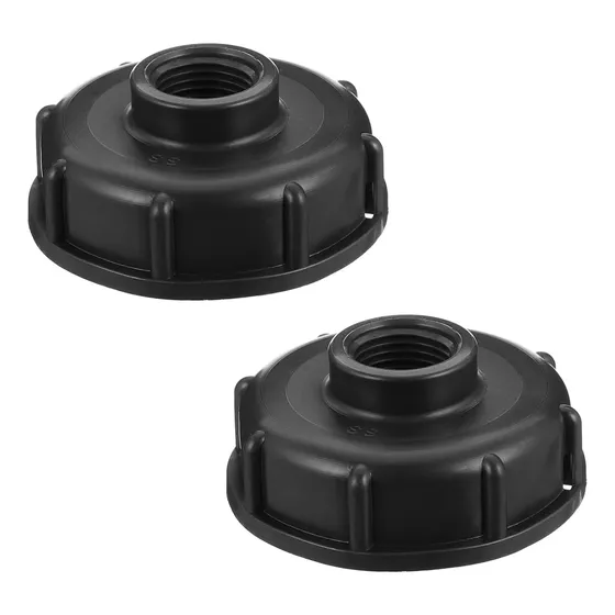 Set 2 Roscada S60x6 Para Tanque Ibc O Bidón Adaptador Llaves