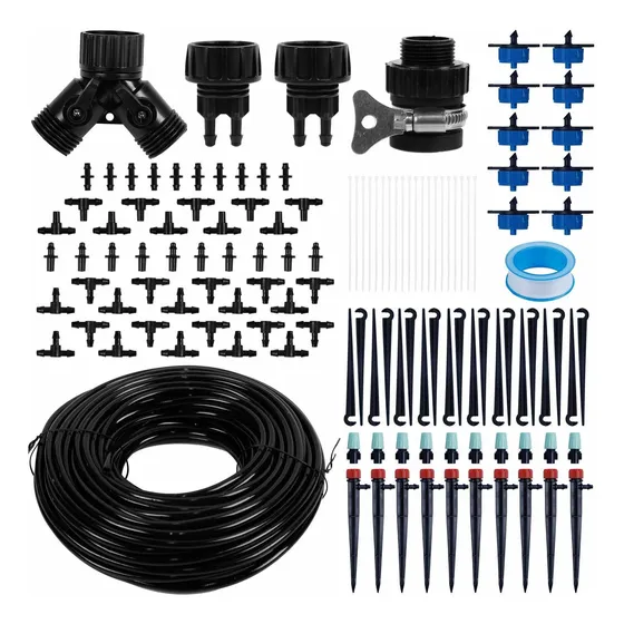 Optimisland Kit Riego Goteo Jardin Ft Tubo Distribucion