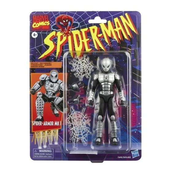 Spider-man Marvel Legends Colección Retro Spider Armor Mk I