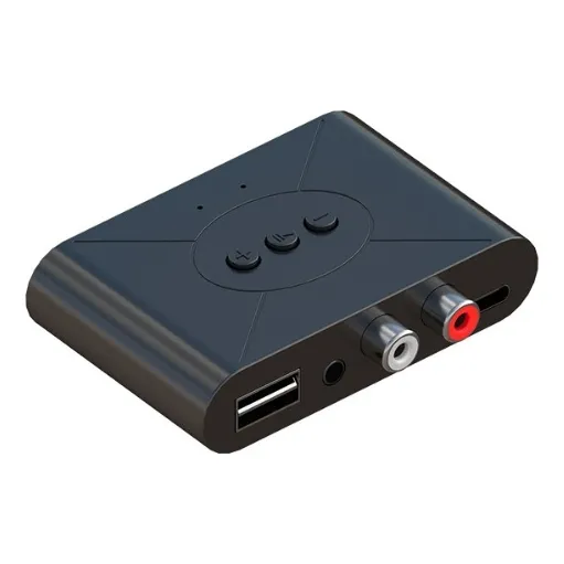 Receptor De Áudio Usb Tipo-c Bluetooth 5.0 Nfc C/ P2 E Rca