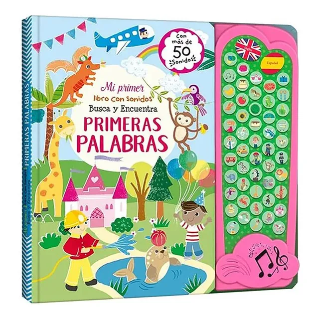 Mi Primer Libro Con Sonidos. Busca Y Encuentra Primeras Pal, De Mammoth World., Vol. 1. Editorial Lexus Editores Infantil, Tapa Dura, Edición 01 En Español, 2024