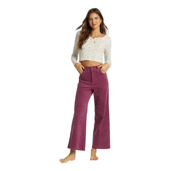 Pantalón Billabong Mujer Be Free Cord Morado