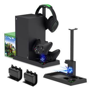 Base 5en1 Con Estación Carga Para Xbox Series X + 2 Baterias Base 5en1 Con Estación Carga Para Xbox Series X + 2 Baterias
