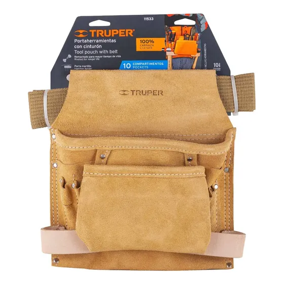 Porta Herramientas Carnaza 6 Comp. Truper (11533)