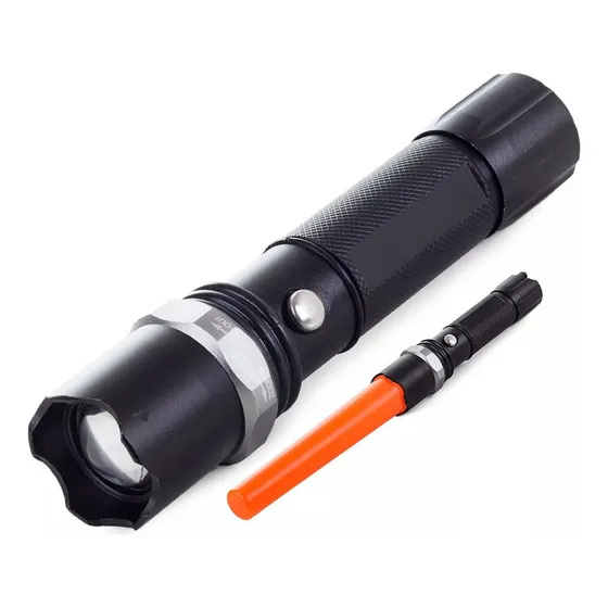 Linterna Tactica Led Zoom Swat Recargable L1  12v Y Pila