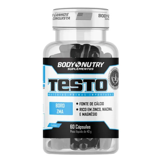 Suplemento em cápsulas Body Nutry Testo pote 60 pré-hormonal de 40 g