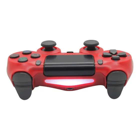 Joystick Compatible Ps4 Play4 Inalámbrico Alternativo Color Rojo