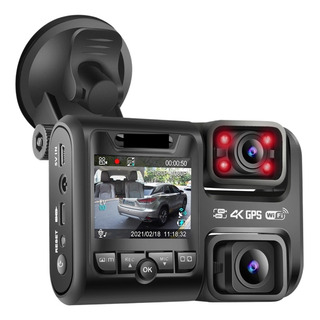 Coche Doble Lente Dvr 2160p Wifi Gps Logger 2 Camera Dash Coche Doble Lente Dvr 2160p Wifi Gps Logger 2 Camera Dash